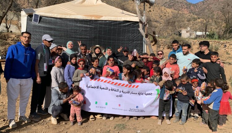 قافلة مساعدات من أكادير إلى دوار تزكي لدعم المناطق المتضررة بالزلزال